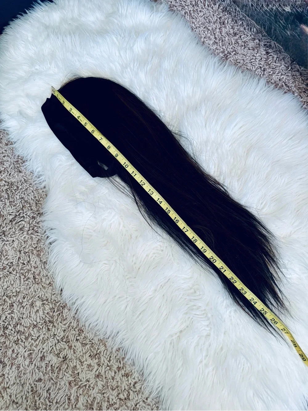 Black & Caramel Brown Highlighted Long Synthetic Headband Wig